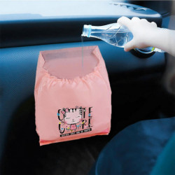 15 Pcs Car Trash Bags Auto Self-adhesive Garbage Pouches Vehicle Garbage Bags