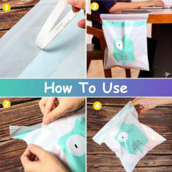 45PCS Easy Stick-On Disposable Car Trash Bags Self-adhesive Car Garbage Bags Leak Proof Vo