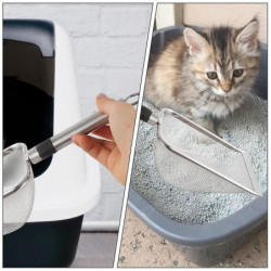 Pet Reptile Litter Scoop Reptile Litter Shovel Pet Reptile Litter Scoop Holder Metal Litter Scoop