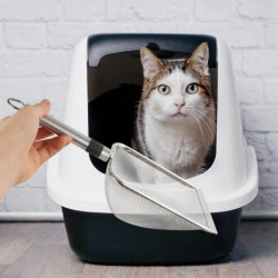 Pet Reptile Litter Scoop Reptile Litter Shovel Pet Reptile Litter Scoop Holder Metal Litter Scoop