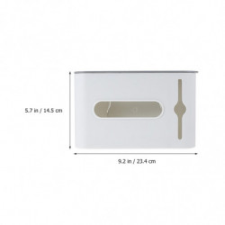 1Pc Storage Box Punching-free Garbage Bag Storage Holder Trash Bag Holder White