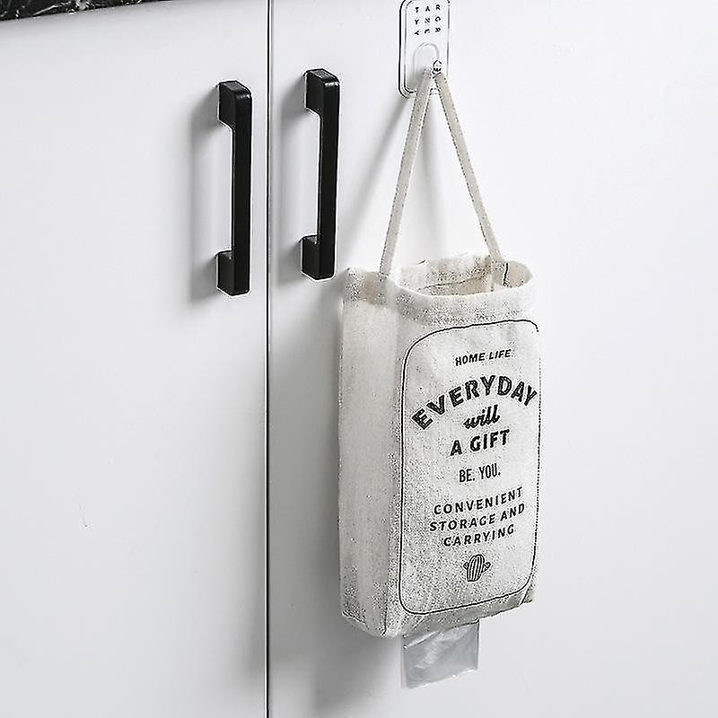 Kitchen Hanging Garbage Bag Storage Organizer Grocery Bags