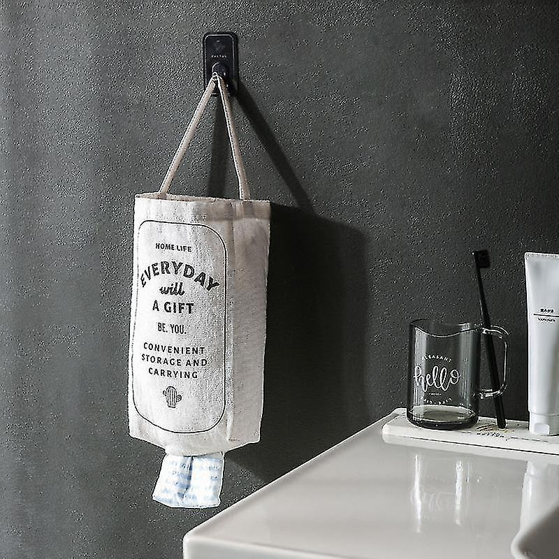 Kitchen Hanging Garbage Bag Storage Organizer Grocery Bags