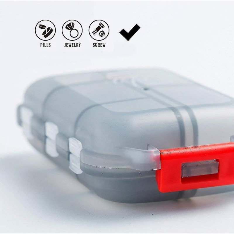 Pill Boxtravel Pill Dispenser With 10 Compartments 2 Pack