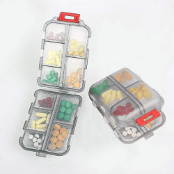 Pill Boxtravel Pill Dispenser With 10 Compartments 2 Pack