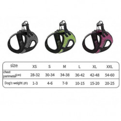 Xxl 54-60cm Gray Outdoor Dog Leash Vest-style Dog Leash, For Small And Medium-sized Dogs Az2984