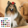 50pcs Pet Headdress Exquisite Shape Fade-resistant Webbing Small Dog Hair Clip Decor Colorful Pet Headwear Pet Supplies