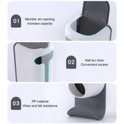 Plastic Bag , Plastic Bag Holder, Wall Mount Or Adhesive,Hanging Storage Dispensers Washable Hanging Garbage Bag [...]