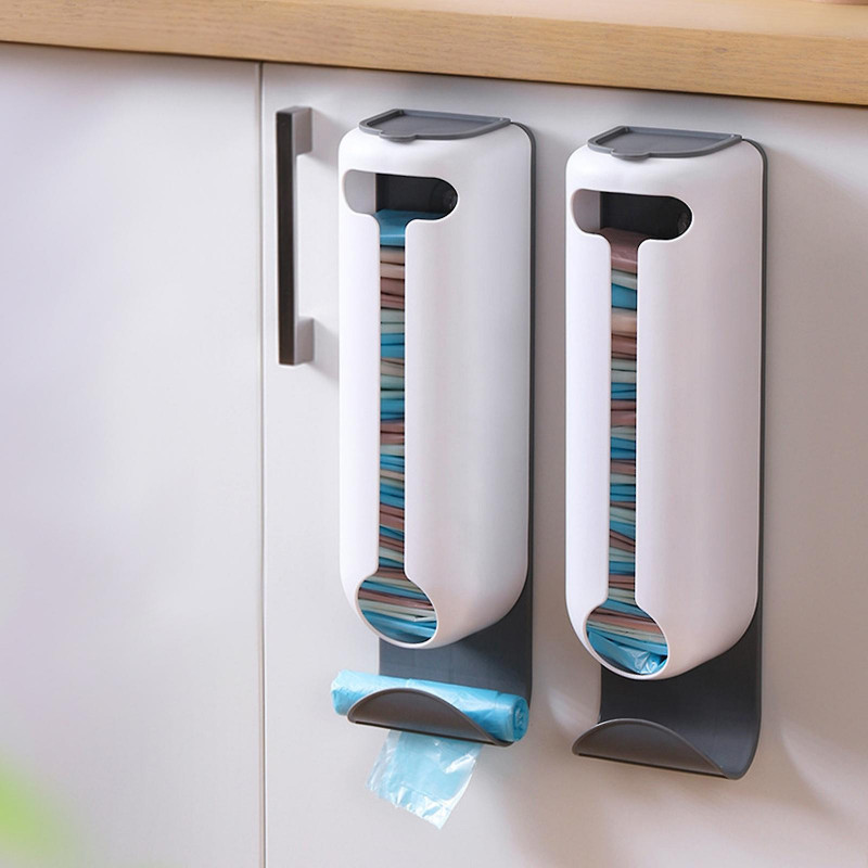Plastic Bag , Plastic Bag Holder, Wall Mount Or Adhesive,Hanging Storage Dispensers Washable Hanging Garbage Bag [...]