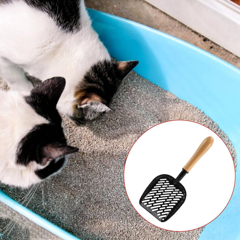 Litter Scoop With Flexible Long Handle,deep Shovel Sifter Durable Solid,non-stick Deep Scoop,waterproof And Rust [...]