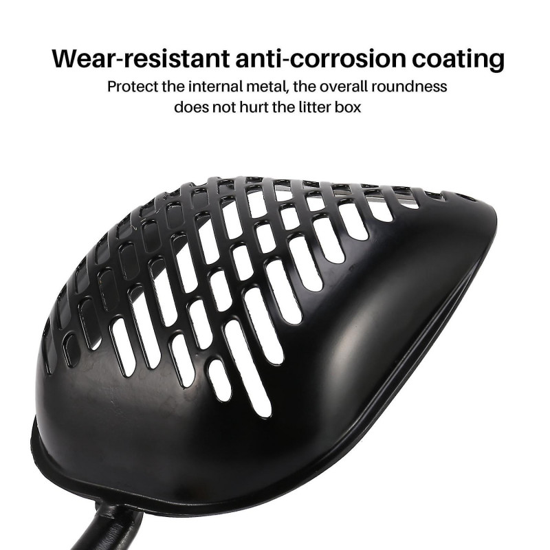 Litter Scoop With Flexible Long Handle,deep Shovel Sifter Durable Solid,non-stick Deep Scoop,waterproof And Rust [...]