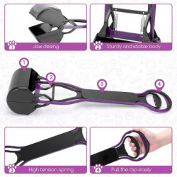 Poop Scoop, 28.5cm Poop Scoop For Dogs And Cat Pets, Easy Squeeze Handle And High Tension Springs