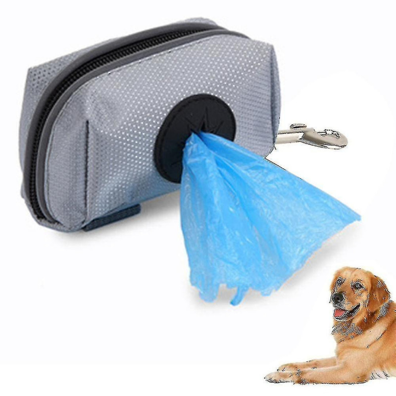 Dog Poop Bag Dispenser With Used Waste Bag Holder Carrier