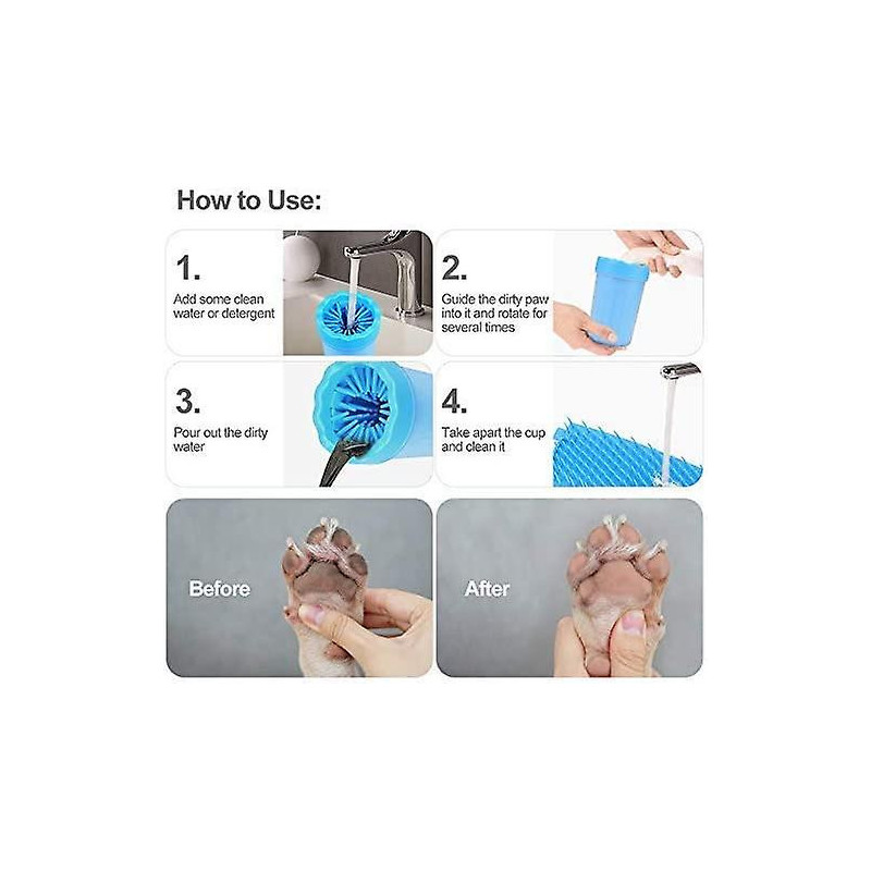 Portable Dog Paw Cleaner For Claw Care Line,small/medium Dogs