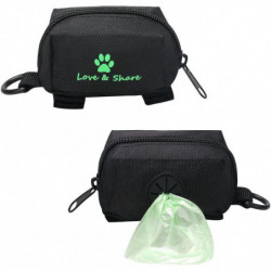 Dog Poo Bag Holder, Durable Oxford Cloth Pet Dog Waste Bag Dispenser With 1 Roll
