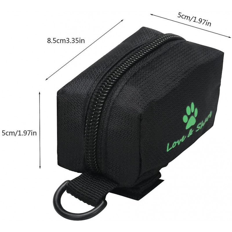 Dog Poo Bag Holder, Durable Oxford Cloth Pet Dog Waste Bag Dispenser With 1 Roll