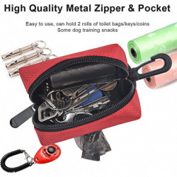 5 pièces Porte-sac à crottes pour chiens, Distributeur de sacs à déchets pour animaux de compagnie Fixation de [...]