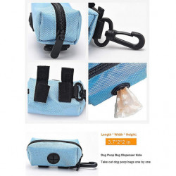 5 pièces Porte-sac à crottes pour chiens, Distributeur de sacs à déchets pour animaux de compagnie Fixation de [...]