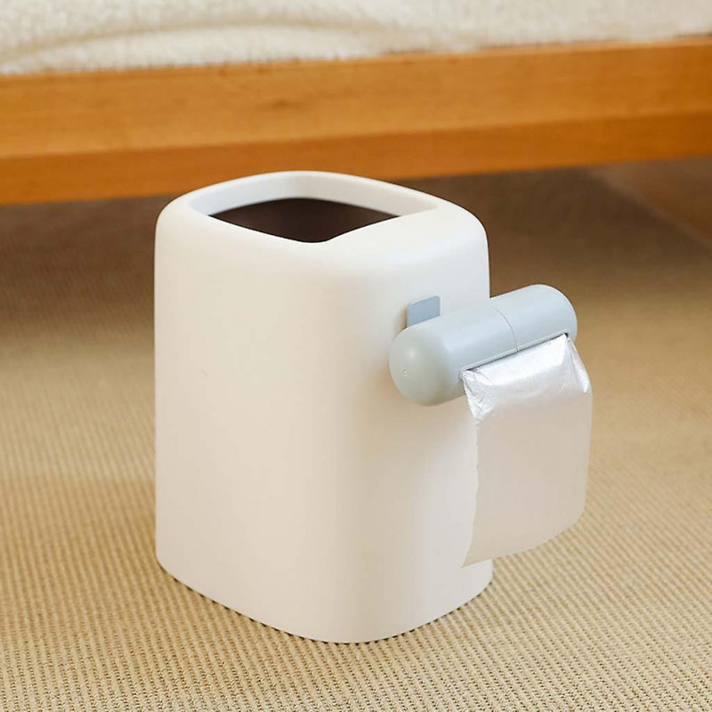 Capsule Shape Wall Mounted Garbage Bag Storage Waste Bin Dispenser Rubbish Box