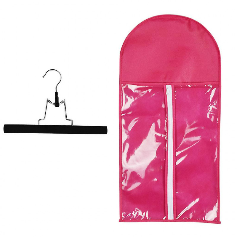Dustproof Hair Extensions Wig Stand Bag Storage Bag Holder Case With Hook