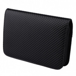 Durable Pu Leather Hair Cutting Scissors Holder Case Pet Hairdressing Bag Black 01