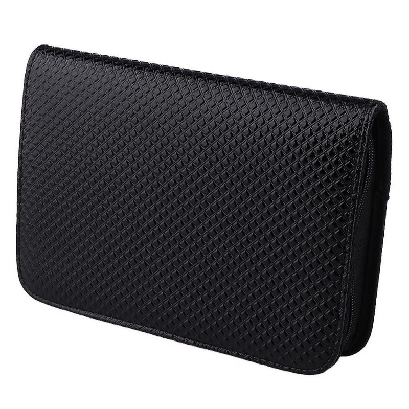 Durable Pu Leather Hair Cutting Scissors Holder Case Pet Hairdressing Bag Black 01