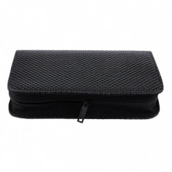 Durable Pu Leather Hair Cutting Scissors Holder Case Pet Hairdressing Bag Black 01