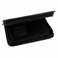 Durable Pu Leather Hair Cutting Scissors Holder Case Pet Hairdressing Bag Black 01