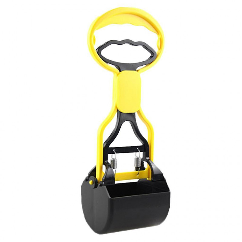 Cat Dog Poop Scooper Poo Shovel Puppy Kitten Waste Pick Up Tools Yellow