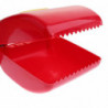 Pet Dog Pick Up Poops Cleaning Clip Pooper Scooper With Bag Dispenser Red