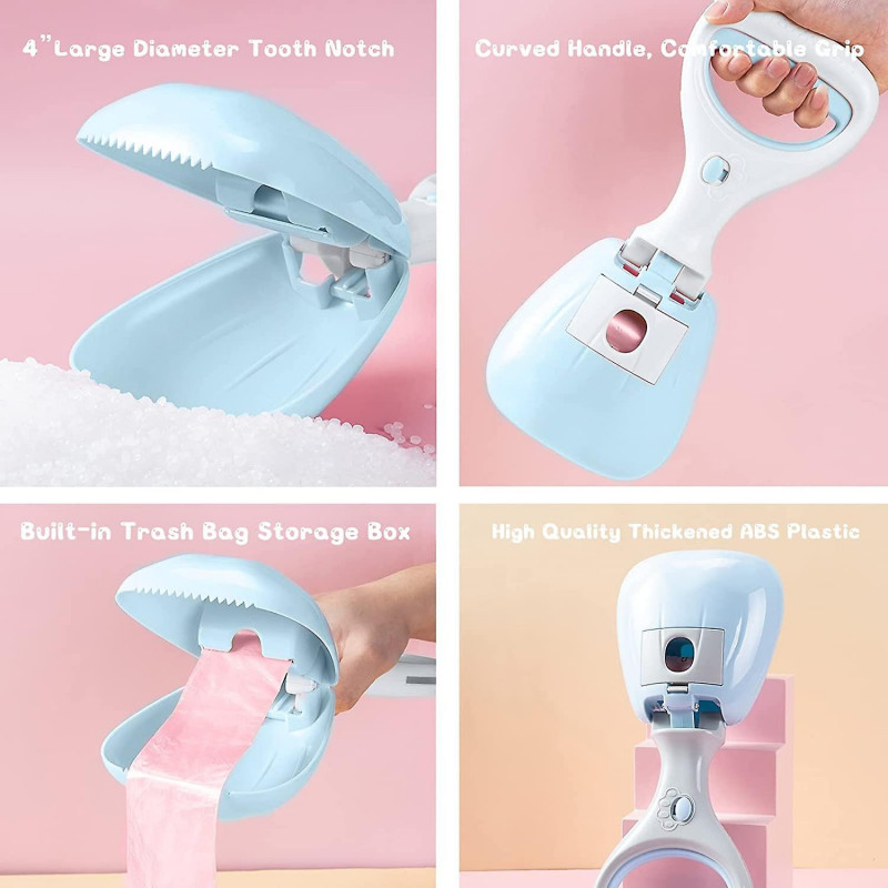 Ubiuo 4pcs Dog Pooper Scooper, 12 Portable Dog Pooper Scooper With Bag, High Strength Durable Spring, Pooper [...]