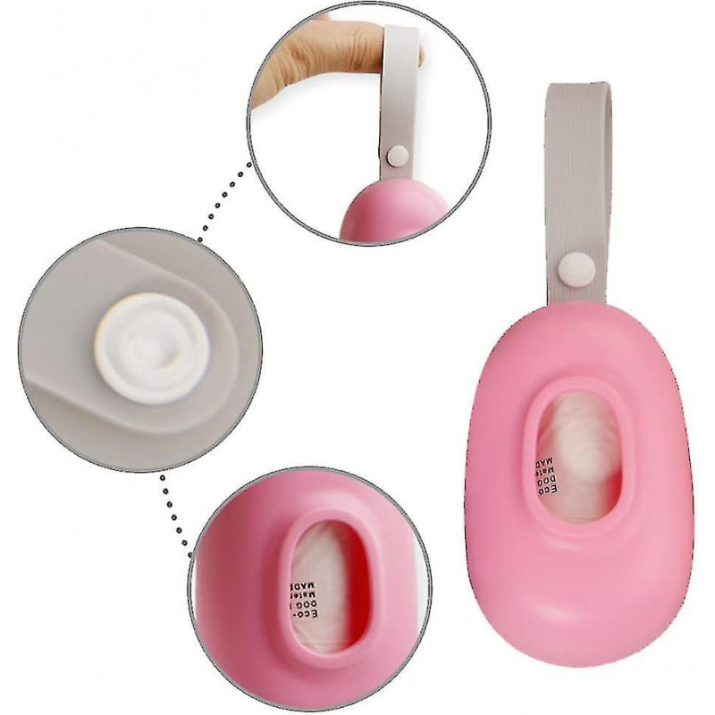 Dog Poop Bags Holder Reusable Pet Waste Bags Dispenser Pet Dog Waste Bag Dispenser with 1 Roll Pet Waste Bags for [...]