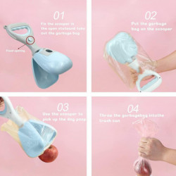 4pcs Dog Pooper Scooper, 12 Portable Dog Pooper Scooper With Bag, High Strength Durable Spring, Pooper Scooper For [...]