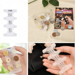 Coin Clip Portable Coin Container Pvc Material Coin Holder pour un stockage facile