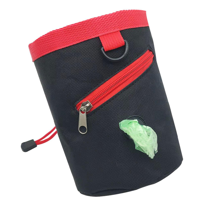 Dog Treat Pouch Pet Training Hands-free Snacks Bag Holds Kibble, Poop Bags