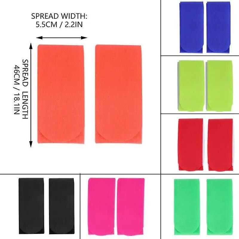 2 paires de porte-bagages en nylon crochet et boucle sangle prend en charge ski snowboard ski de fond snowboard [...]