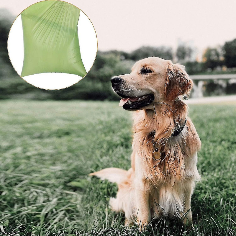 Led Dog Poop Waste Bag Holder Dispenser Flashlight Rolls Leak-proof