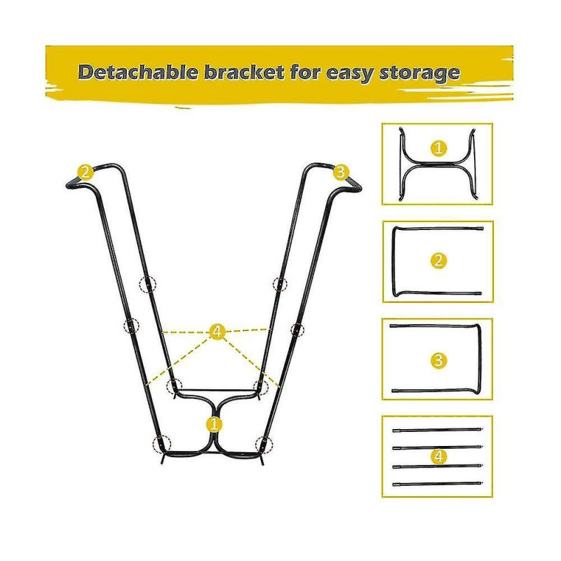 Pliable Plastique Poubelle Sac Suspendu Camping en plein air Sac poubelle Rack Support Cuisine Organi
