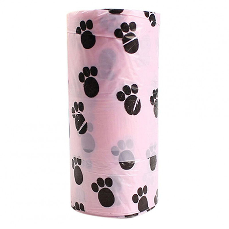 5 Roll/15 Bags Pet Puppy Dog Waste Poop Bag Degradable Poo Clean-up Pick-up Bag
