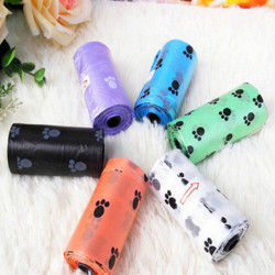 5 Roll/15 Bags Pet Puppy Dog Waste Poop Bag Degradable Poo Clean-up Pick-up Bag