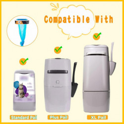 Diaper Bucket Pure Odor Garbage Bag Baby Diapers Storage Bag