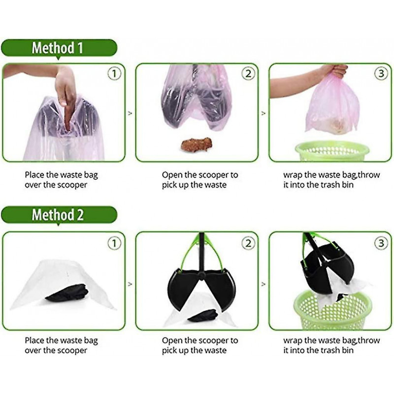 Dog Pooper Scoopers,60cm Long Handle Poop Scoop Pickup Medium And Large Dogs Animal Waste (shikai)