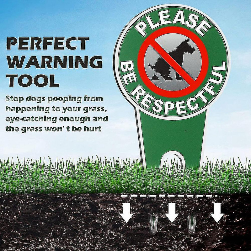 4 Pieces No Poop Dog Signs Be Respectful No Pooping Dog Lawn Signs No Dog Poop Yard Signs