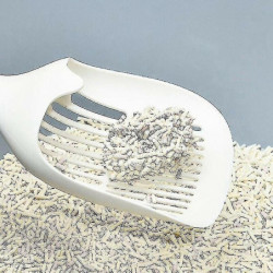 High Quality Cat Litter Scoop Pvc Plastic Pet Poo Shovel Practical Pets Poop Housebreaking(1pcs,beige)