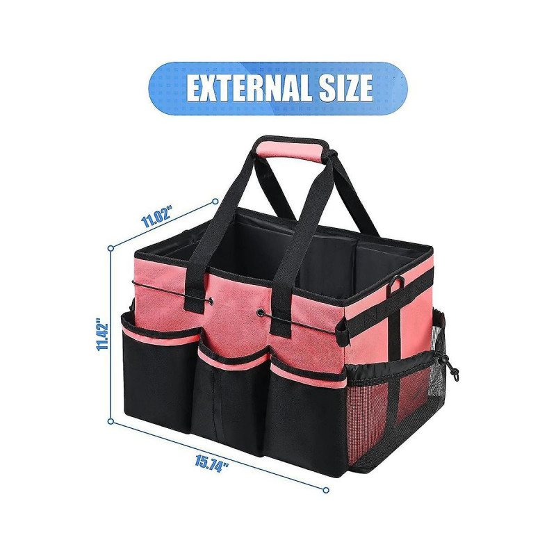 Sac de rangement de nettoyage portable, organisateur d’outils de nettoyage avec sangle réglable, sac étanche avec [...]