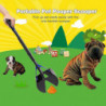 Dog Poop Scooper Long Handle Poop Scoop Shovel Pick Up Animal Waste Picker Puppy Outils de nettoyage extérieurs