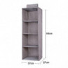 3 Shelves Hanging Closet Organizer With 1 Underwear/socks Drawer Divider Space Saver Foldable Cloth Storage Hanging Bag