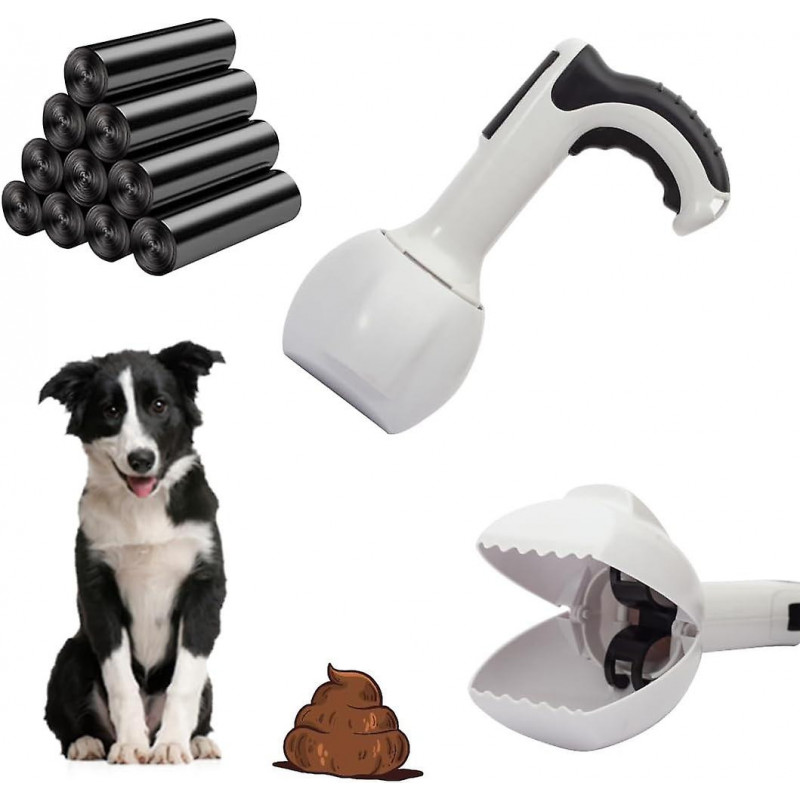 SDIGV Pet Pooper Scooper with 150 Waste Bags for Large Small Dogs and Cats with Built-in Poop Bag Dispenser, Easy [...]