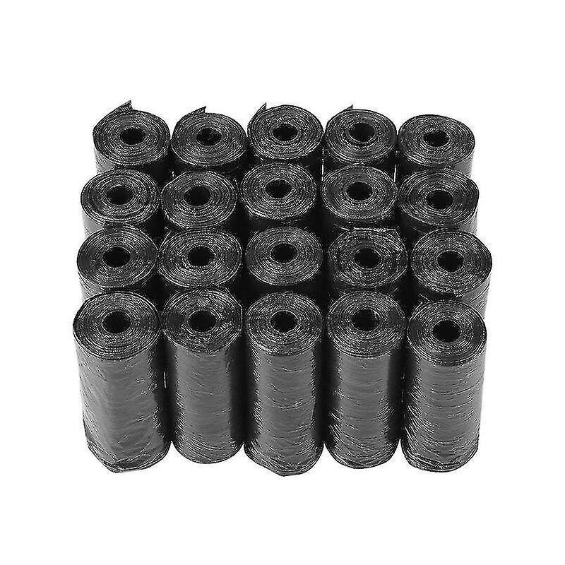 20 rouleaux Black Dog Poop Bag Trash Garbage Bags pour chat Pets Doggie Waste Collection Bag