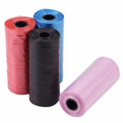 20 rouleaux Black Dog Poop Bag Trash Garbage Bags pour chat Pets Doggie Waste Collection Bag